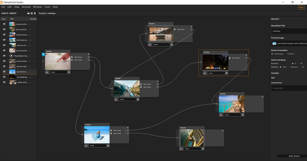 screenshot of AI Interactive Media Platform